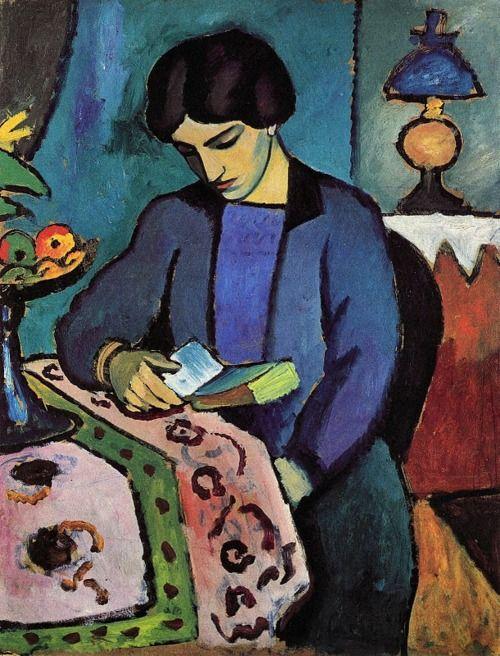 August Macke; Blue Girl Reading